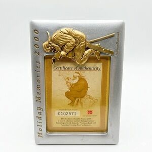 Kodak Holiday Memories 2000 Limited Edition Norman Rockwell Santa Frame 4×6